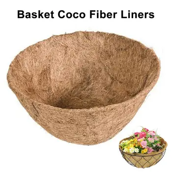 

Round Coconut Liner Coconut Fiber Replacement Liner Plants Vegetable Flower Basket Liner for Hanging Basket Home Garden Balcony