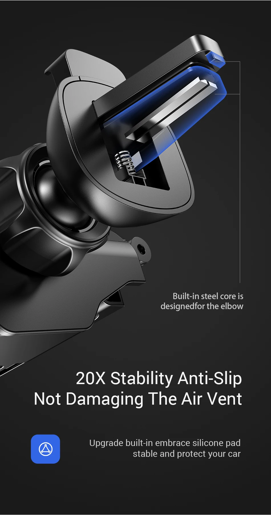 Автомобильный держатель для телефона DIVI Gravity для samsung huawei xiaomi, автомобильный держатель с креплением на вентиляционное отверстие для iPhone 11 X Xs Max, автомобильный держатель для телефона xiaomi