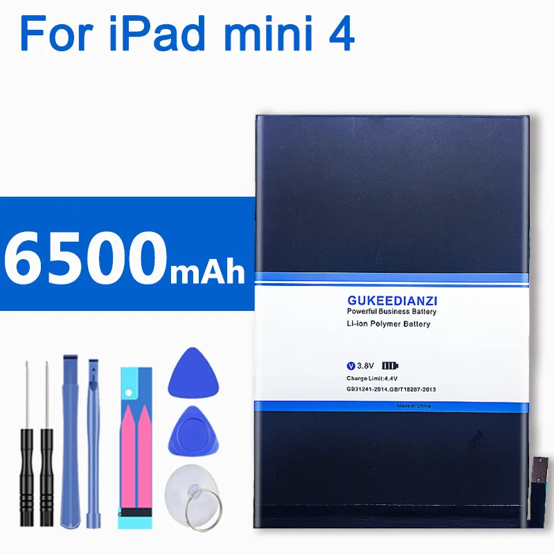 Для iPad mini4 Tablet литий-ионный полимерный аккумулятор 6500mAh для Apple iPad mini 4 A1538 A1546 A1550 с номером отслеживания