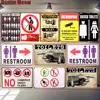 No Dumping Vintage Metal Tin Signs Restroom Plates Bar Pub Cafe Wall Decor Ladies Gents Retro Plaque Funny Word Art Poster N305 ► Photo 1/6