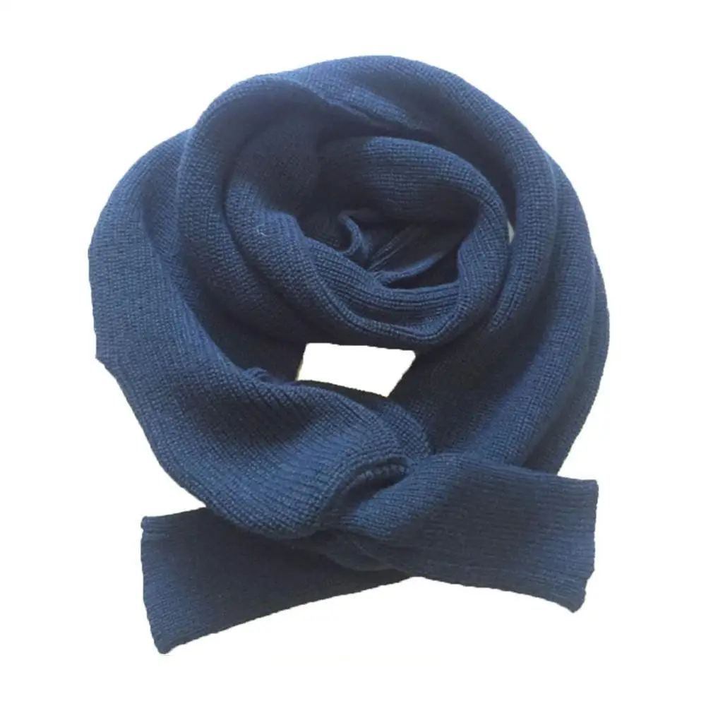 Navy Blue Новинка унисекс женский вязанный шарф с рукавами длинные шарфы для женщин Шали Палантин мужской свитер шарфы осень - Цвет: Navy Blue