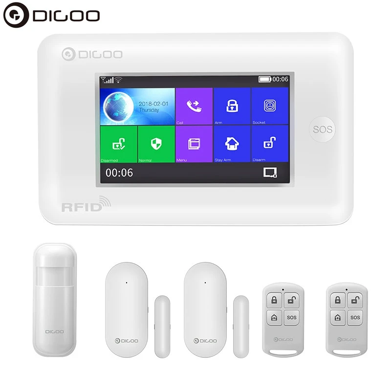 DIGOO умный сенсорный экран Alexa версия 433 МГц 2G/GSM/WIFI | Дом и сад