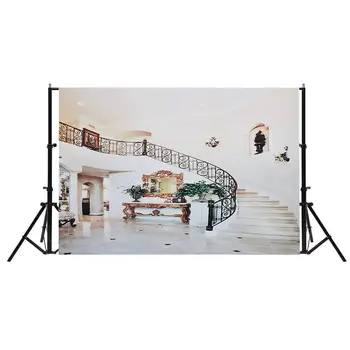 

150*210cm backgrounds for photo studio luxury stairs Lobby classical building photography backdrop photocall photobooth