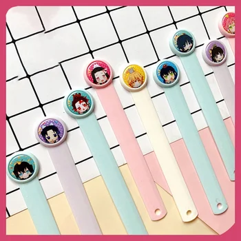 

1 Pcs Anime Demon Slayer Kimetsu No Yaiba Kamado Tanjirou Cosplay Ruler Students Cartoon Measure Ruler Gift