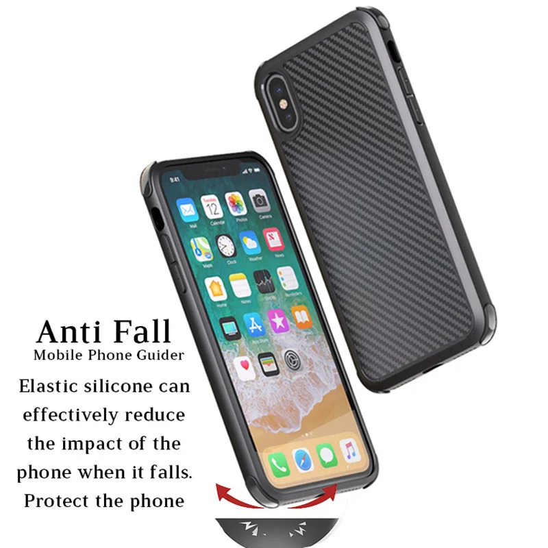 Для iPhone XR XS MAX Роскошный тонкий ударопрочный Прочный резиновый чехол накладка