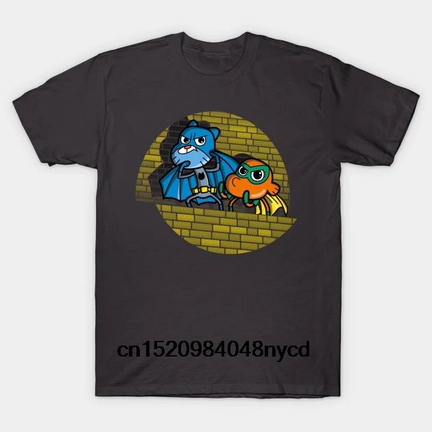 Printed Men T Shirt Cotton tShirt O-Neck Short-Sleeve New Style Batkids Amazing World Of Gumball Women T-Shirt | Мужская одежда