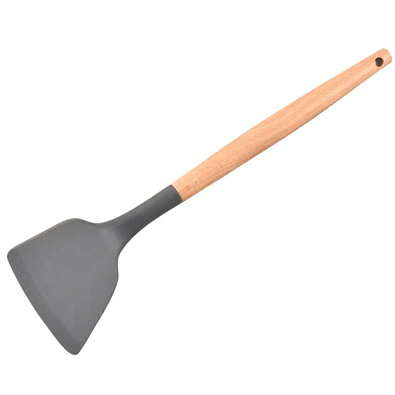 Style 4 Multifunctional 2 in 1 Non-Stick Bread Egg Turners Cooking Tongs Gadgets For Kitchen Utensils Silicone Spatula Cooking Tool - Color: Style 4