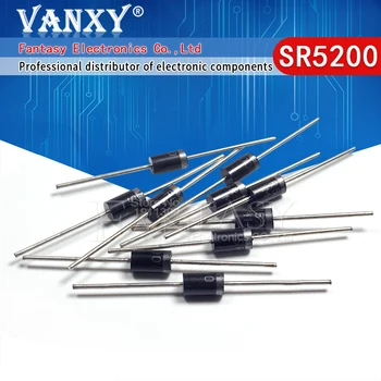 

10PCS SB5200 SR5200 Schottky Barrier Rectifier Diode 5A 200V DO-201AD/DO-27