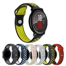 Мягкий силиконовый ремешок для часов для Xiaomi Huami Amazfit Pace GTR 47 мм сменные браслеты браслет 22 мм спортивный ремешок