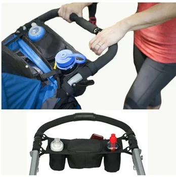 

Baby stroller storage hanging bag rear hanging tray hanging bag Cup bag milk bottle bag mummy bag