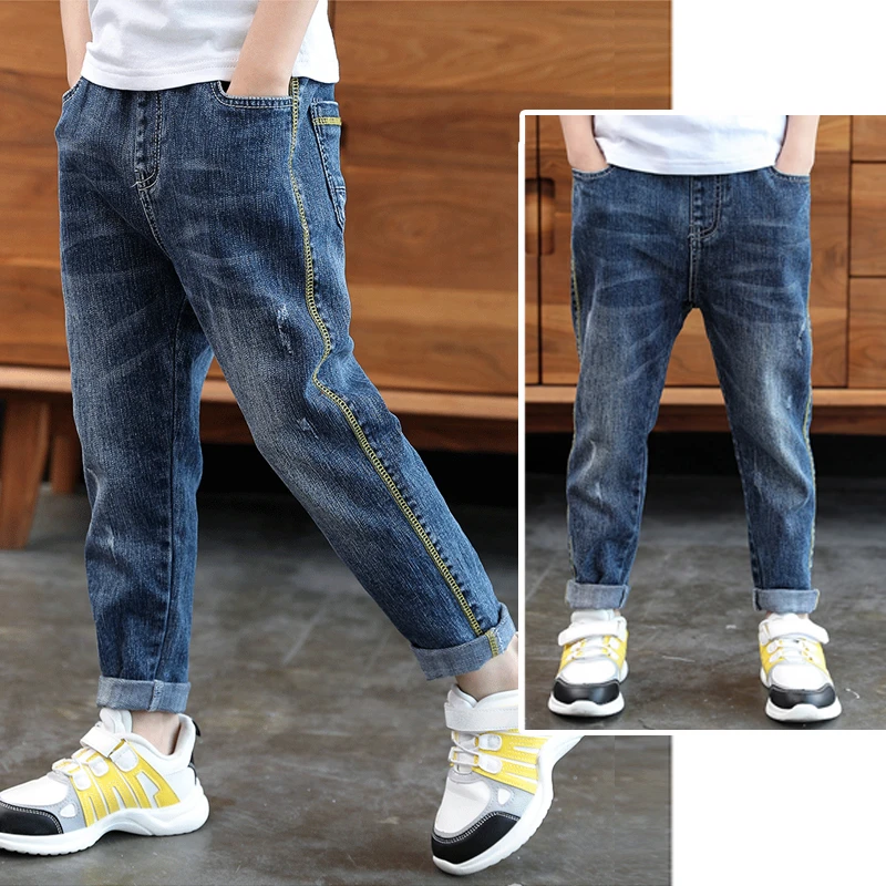IENENS Fashion Kids Boys Jeans Clothes Children Baby Boy Denim Trousers
