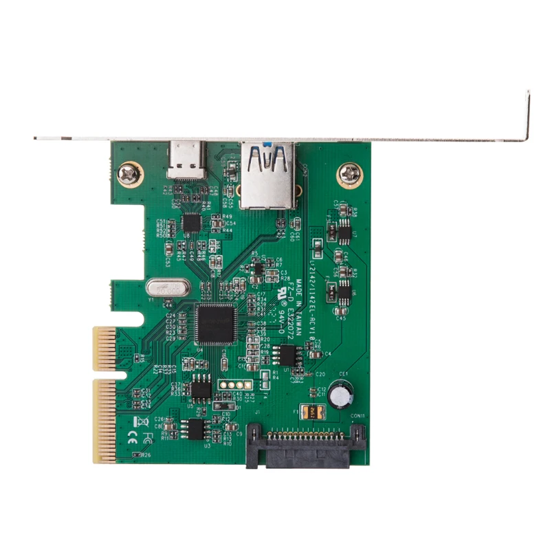PCIE USB адаптер PCI-E USB 3,1 Gen 2 type-A+ type-c PCI Express хост-контроллер карта рейзер адаптер 10 Гбит/с ASM3142 чипы для ПК
