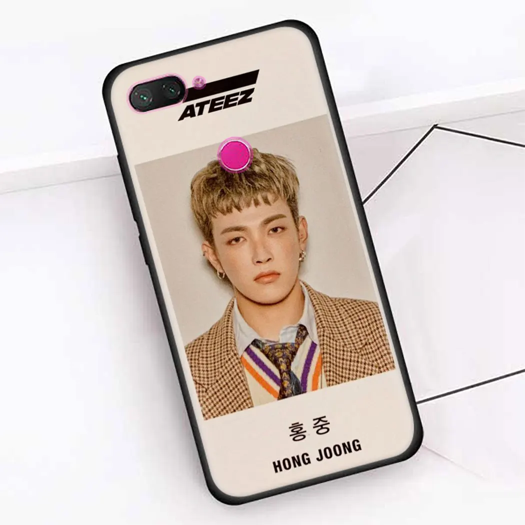 Мягкий силиконовый чехол для Redmi Note 5 6 7 8 Pro 5A 8T Prime 4X K30 Poco X2 черный телефона ATEEZ