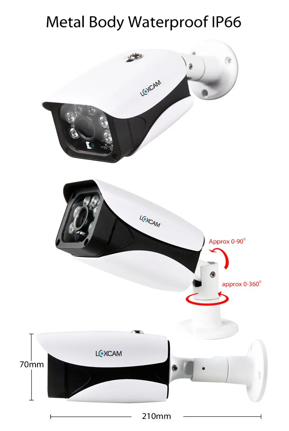 LOXCAM h.265+ 4CH AHD DVR комплект камер видеонаблюдения 4.0MP спектр ночного видения безопасности камера Открытый P2P комплект видеонаблюдения