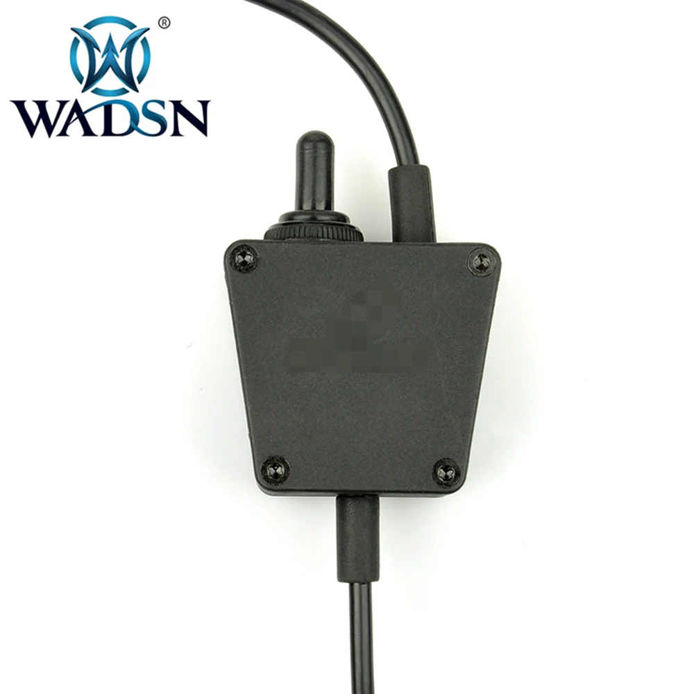 WADSN E-Switch Тактический PTT Bowman страйкбол разъем для гарнитуры радио военный адаптер Push to Talk Softair аксессуар для наушников Z122