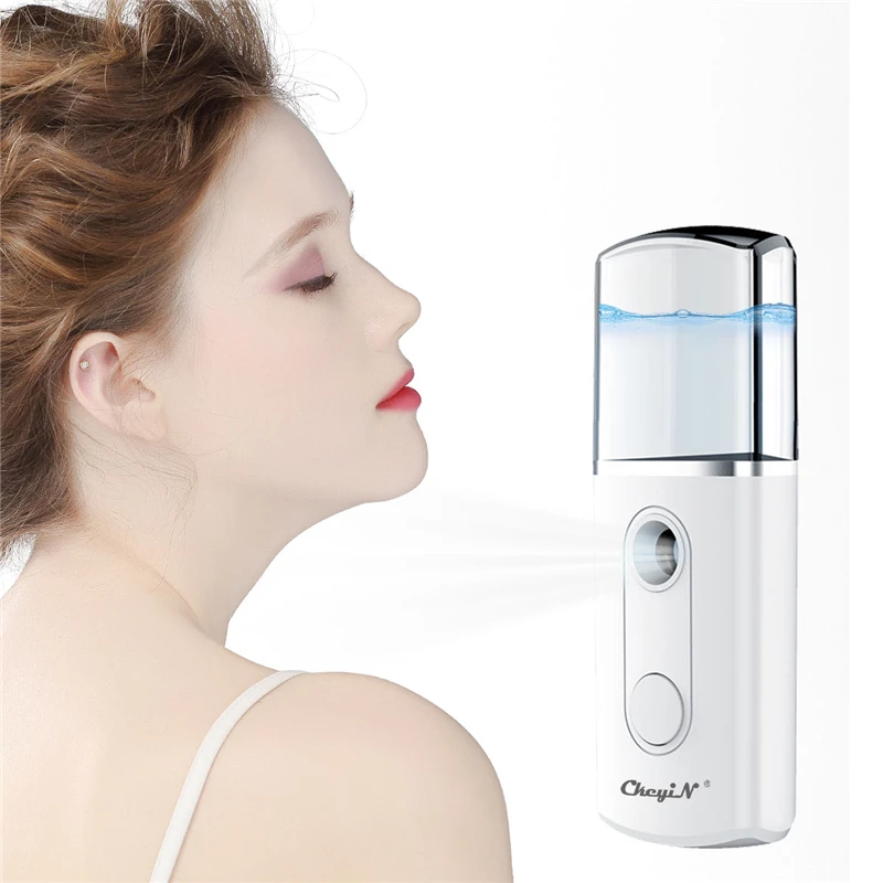 USB Charging Face Moisture Sprayer Humidifier Nano Atomization Mist Hydrating Vapor Facial with Large Capacity Water with Box