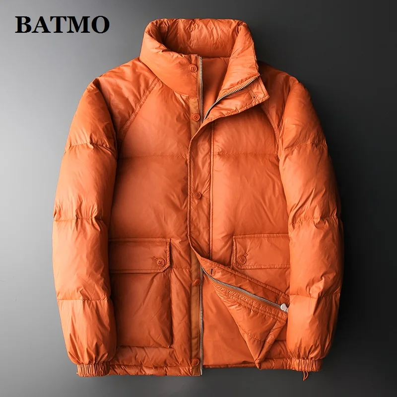 BATMO 80% Белые куртки на утином пуху для мужчин, мужское теплое пальто, толстые куртки, зимнее Мужское пальто, размер 890018