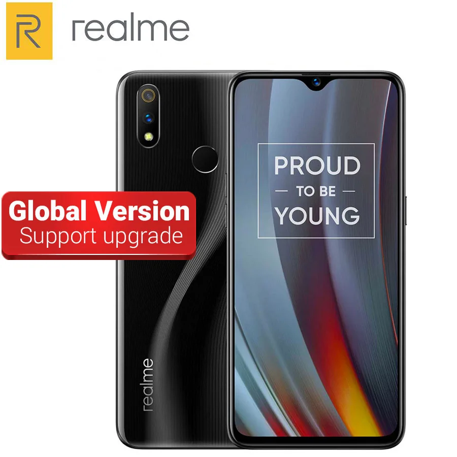 

Global Version Realme 3 pro 6GB 128GB Mobile Phone 6.3 inch Snapdragon 710 Octa core 25MP AI Seflie Camera 4045mAh 4G Smartphone