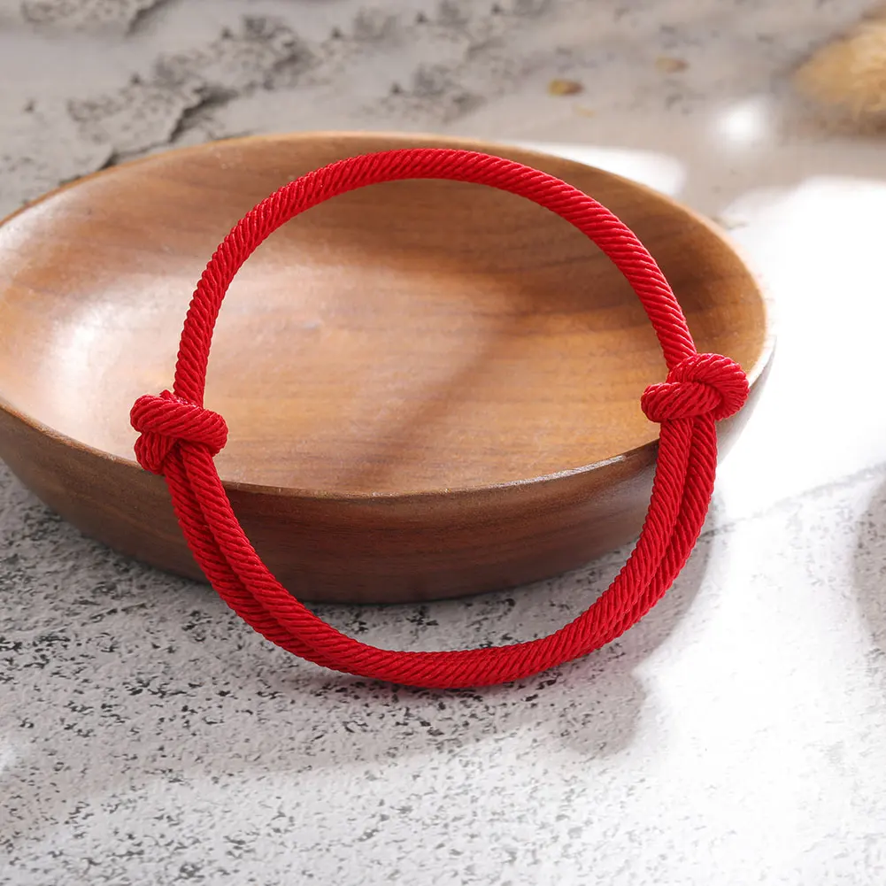 2pcs/set Lucky Red Rope Bracelet Women Men Handmade Adjustable Woven String Friendship Bracelets Couple Jewelry New