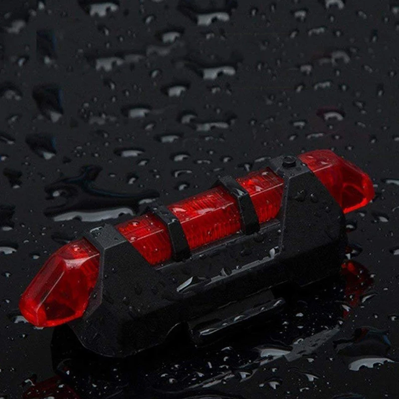 WasaFire портативный USB Перезаряжаемый велосипедный задний Предупреждение льный