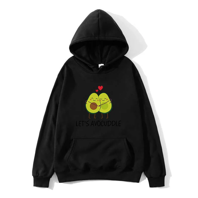 Женская толстовка с капюшоном и принтом авокадо зима 2020 | одежда