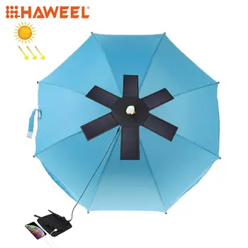 

HAWEEL 4 Solar Panel 28W Foldable Solar Charger Outdoor Emergency Portable Backup Power 5V / 2.9A Max 2 USB Ports for Phone