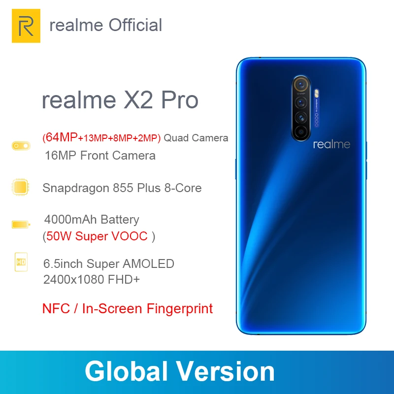  Global Version Realme X2 Pro 6.5