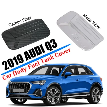 

Car Styling Fit for 2019 2020 Audi Q3 Sedan Body Fuel Tank Gas Cap Cover Trim Cover ABS Plastic Carbon Fiber Car Accessories