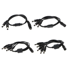 1 Женский до 2/3/4/5 с разъемом «папа» 5,5x2,1 мм Порты и разъёмы, работающего на постоянном токе 12 В в Мощность адаптер-разветвитель кабеля