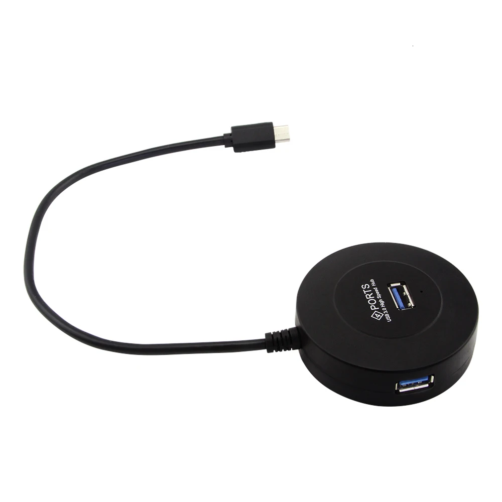 CHYI 4 порта type C Usb 3,0 концентратор мульти Usb3.0 Hab высокоскоростной разветвитель адаптер комбо Usb-c Компьютерные аксессуары для ПК MacBook Pro