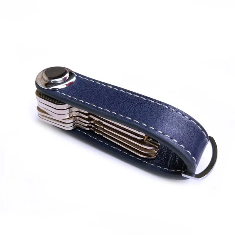  Leather Car Key Pouch Bag Case Wallet Key Holder Chain Key Wallet Collector Housekeeper EDC Pocket  - 32876099878