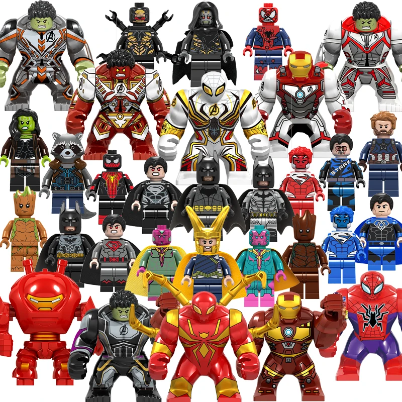 

legoinglys Marvel Super Heroes Infinity War Thanos Avengers Deadpool Hulk Spider iron man THOR Mini Building Blocks Toys Figures