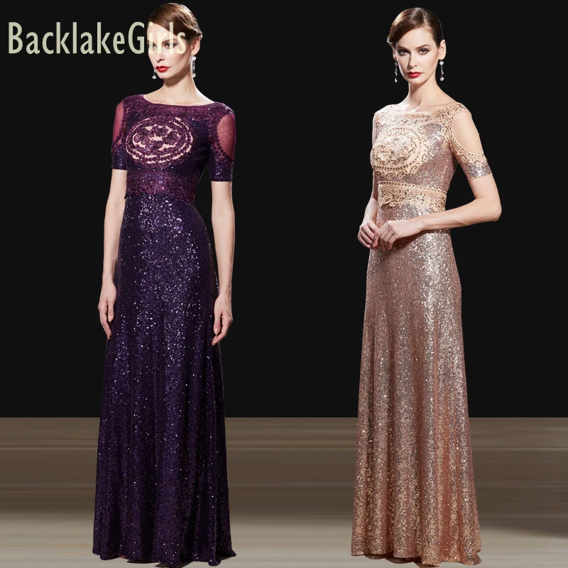 BacklakeGirls, дизайн, винтажное женское длинное вечернее платье с блестками, высококачественное платье для мамы жениха, Vestidos De Boda Invitada