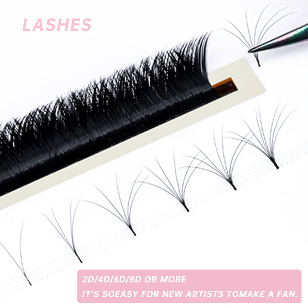 

Yelix V Shape Auto-Fans Eyelash Extension Soft Easy Fan Lashes Volume Lash Extension Premium Natural Individual Lashes Mink