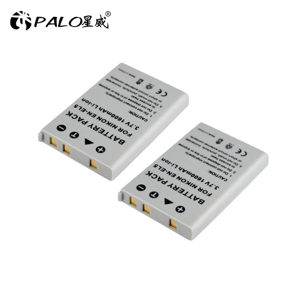 PALO 1600 mAh EN-EL5 EN EL5 ENEL5 Digital camera Battery for Nikon Coolpix P4 P80 P90 P100 P500 P510 P520 P530 p5000 P5100 5200