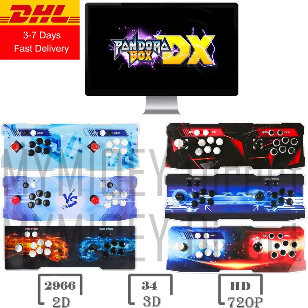 Pandora Box DX Аркада Консоль 3000 игр установлен 1280x720P добавить больше высокая оценка