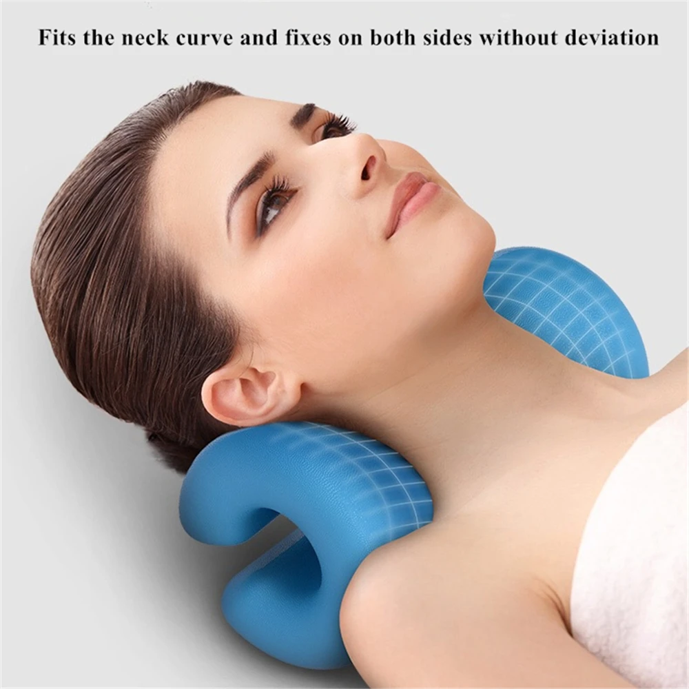 Cervical Neck Traction Support Massage Pillow Gravity Pillow C-Rest Pain Relief Back Stretching  Relax Neck Correct Massager