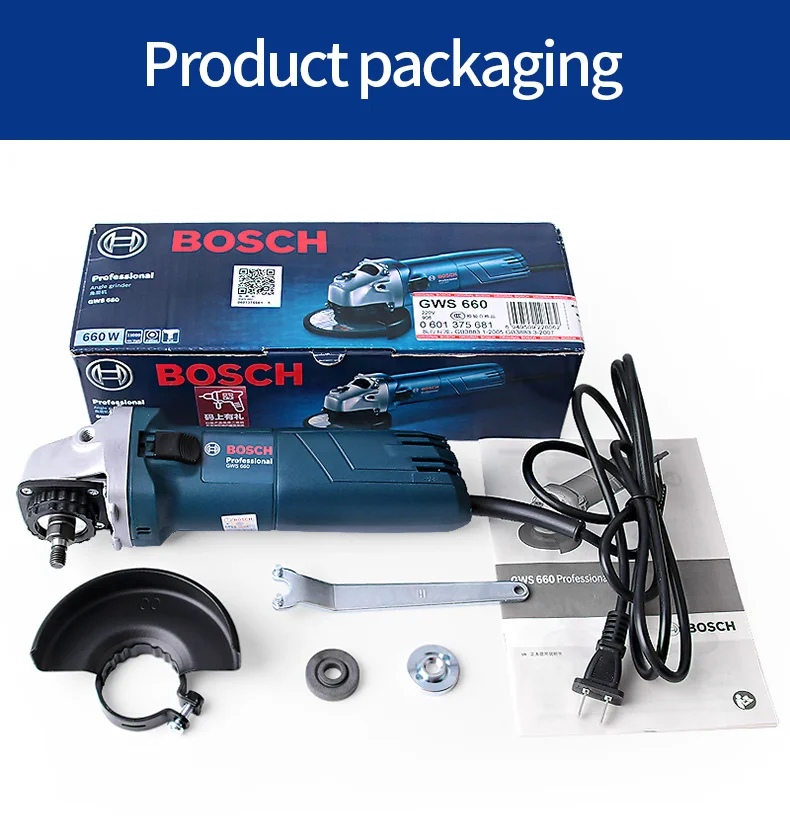 Bosch GWS660 угловая шлифовальная машина для резки металла, полировальная машина, обновление