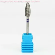 Foret à ongles en carbure de tungstène, fraise de manucure et de pédicure, pour cuticules