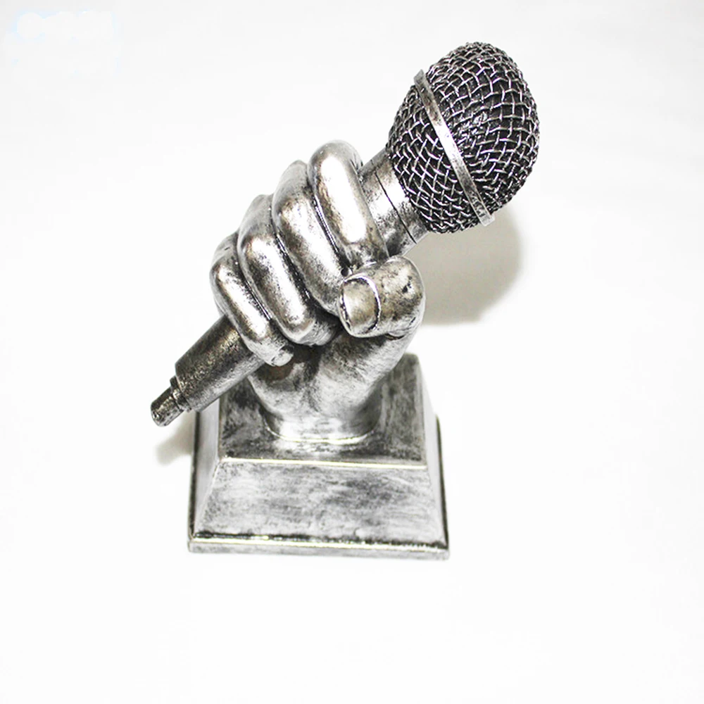 Voice Trophy Cup 13 см разнообразие шоу голос США музыка вентиляторы сувенир микрофон трофеи