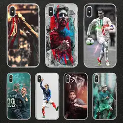 Футбольный чехол mbappe neymar Modric messi cr7 для телефона iPhone xr 11 Pro MAX 5s SE 6 6s 8 7 Plus X XS MAX TPU силиконовый чехол