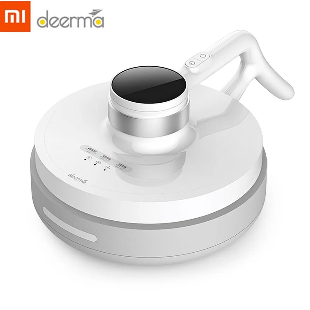 

Hot Xiaomi Deerma Portable White Wireless Handheld Vacuums 7000pa Dust Mite Controller Ultraviolet Vacuum Cleaner Smart for Home