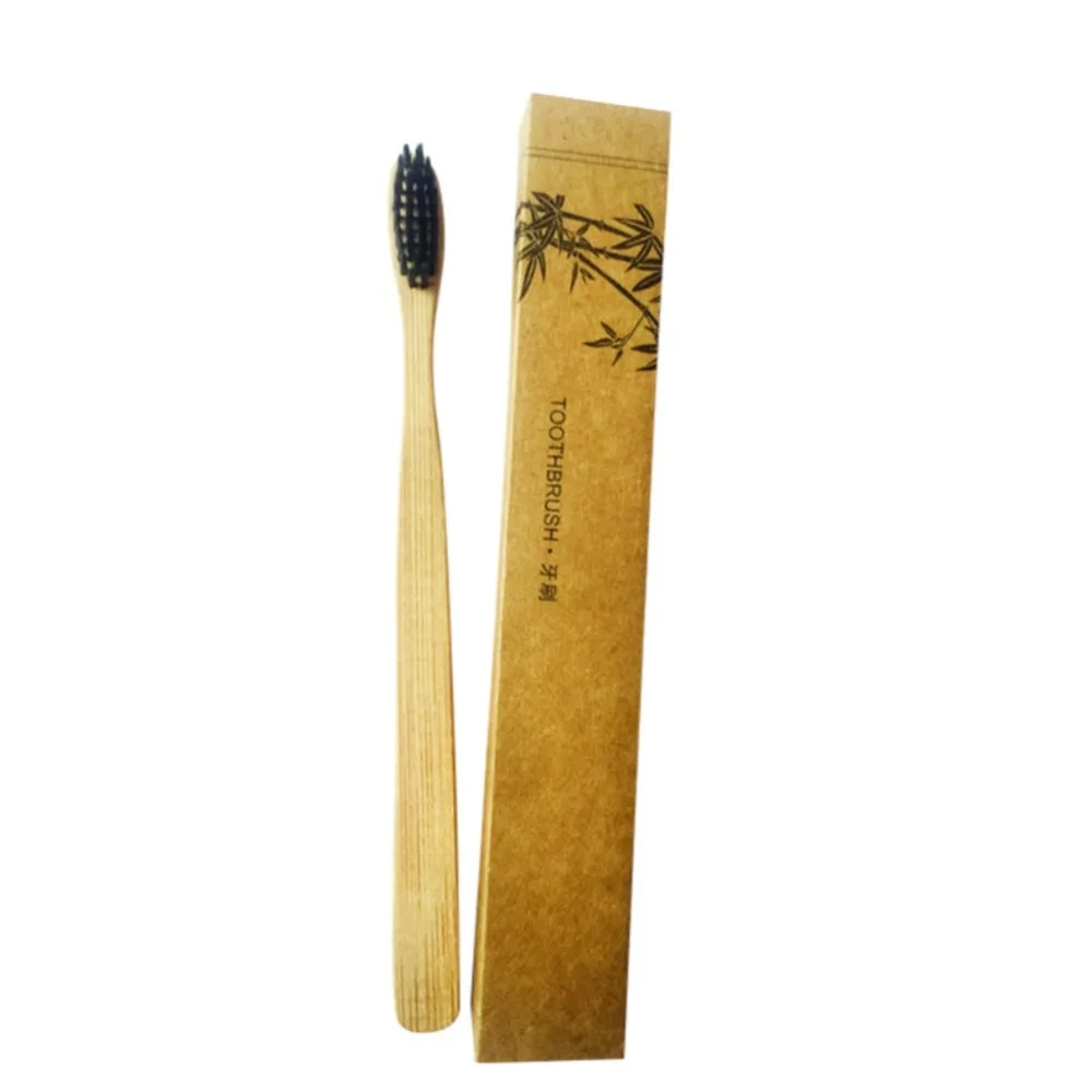 4 Pcs Antibacterial Wooden Toothbrush Portable Natural Bamboo Toothbrush Oral Hygiene Oral care