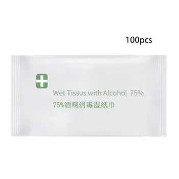 

100 Sheets individual package Alcohol Wipes Hand Skin Toys Sanitizing Disinfecting Pads