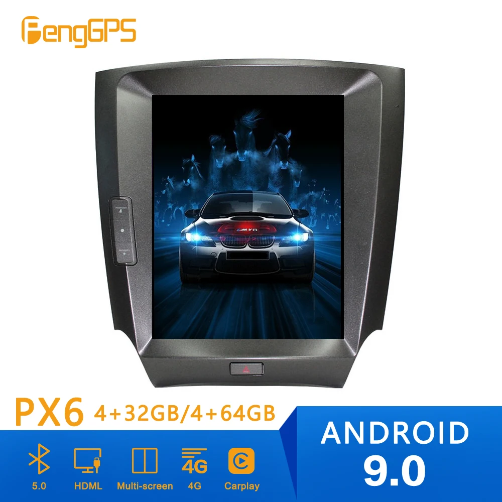 Автомагнитола в стиле Тесла на Android 9 0 вертикальный экран для LEXUS IS200 IS250 IS300 IS350