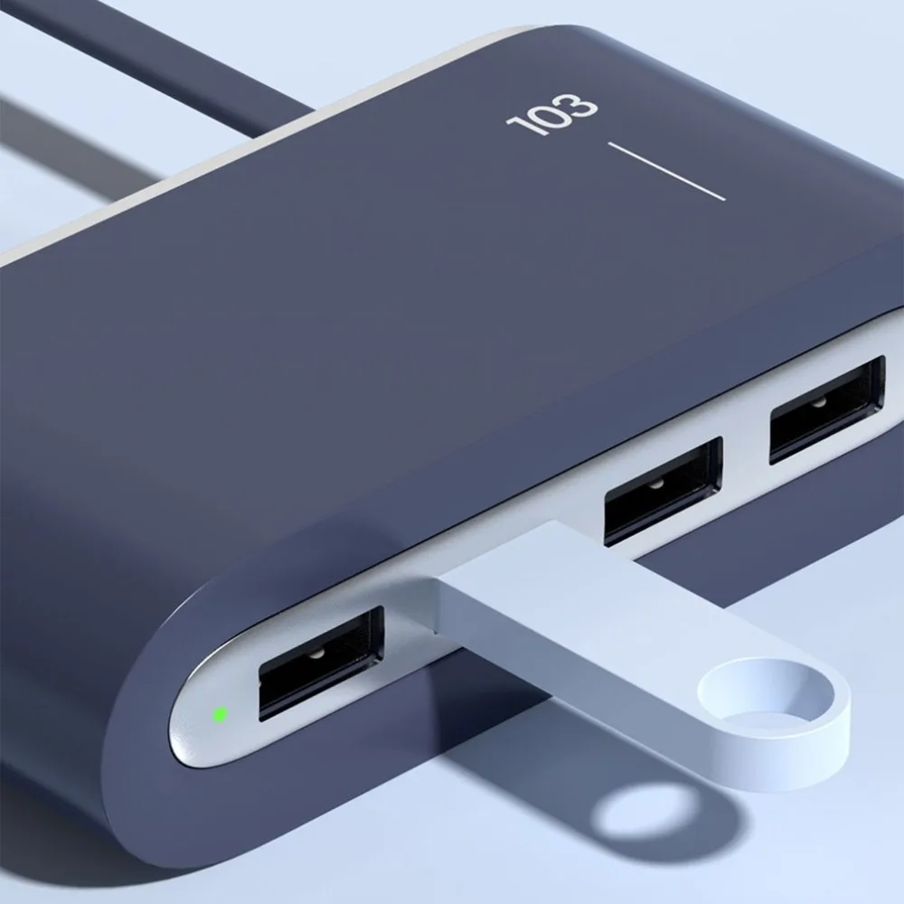 4-портовый USB 2,0 концентратор сплиттер 4 в 1 конвертер usb-хаб