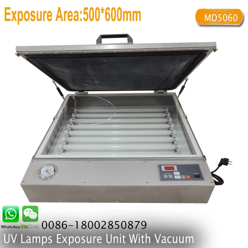 MD5060 Screen Printing Exposure Unit covering size 500*600MM UV Vacuum Exposure Unit