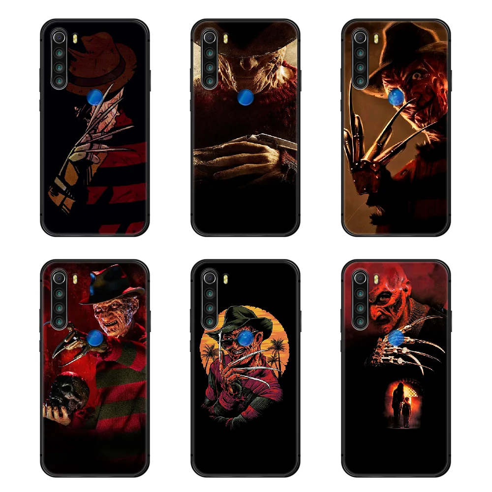 Freddy Krueger чехол для телефона Корпус XIAOMI Redmi 7a 8a S2 K20 NOTE 5 5a 6 7 8 8t 9 9s pro max черный hoesjes