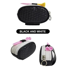 Zipper Golf Ball Pouch Ball Bag Organizer Case  Golf Accessories for Men Women Professional Pro Storage Accessories Container