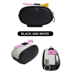 Zipper Golf Ball Pouch Ball Bag Organizer Case  Golf Accessories for Men Women Professional Pro Storage Accessories Container